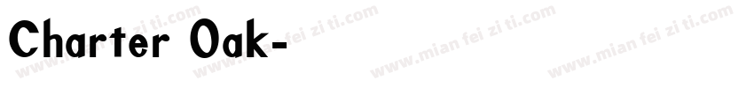 Charter Oak字体转换